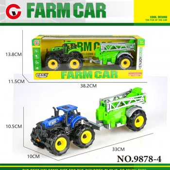 Hk Mini igračka farmerski traktor, plavo-zeleni 