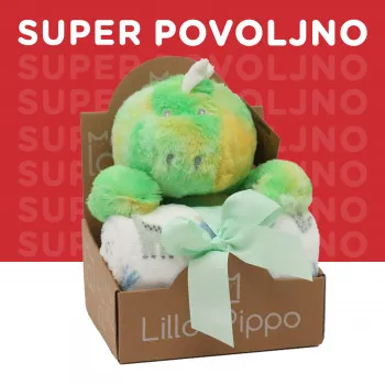 Lillo&Pippo ćebe sa igračkom dinosaurus 