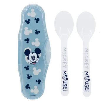 Stor plastična kašičica sa kutijom 2/1Mickey Mouse 