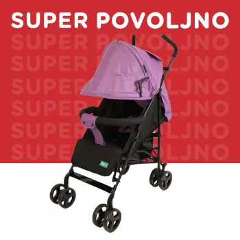 Puerri kolica Breezy, ljubičasta 