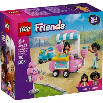 Lego friends cotton candy stand and scooter 