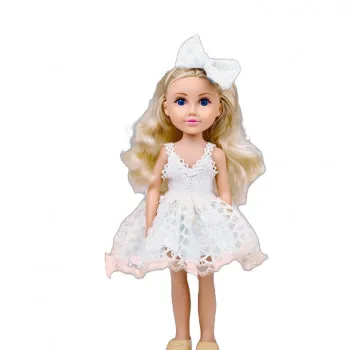 Cute&Cool lutka Blondy bela haljina, 30cm 