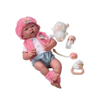 Cute&Cool lutka beba sa igračkicama roze, 40cm 
