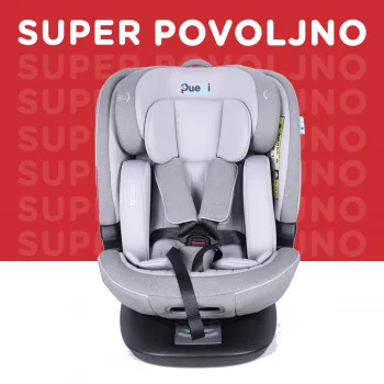 Puerri auto sedište Flex Safe (40-150cm), Grey 