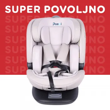 Puerri auto sedište Flex Safe (40-150cm), Beige 