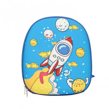 Cute&Cool dečiji ranac 3D raketa plava 