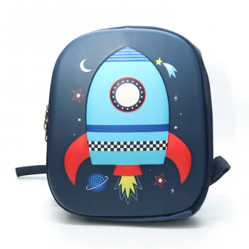 Cute&Cool dečiji ranac 3D raketa tamno plavi 