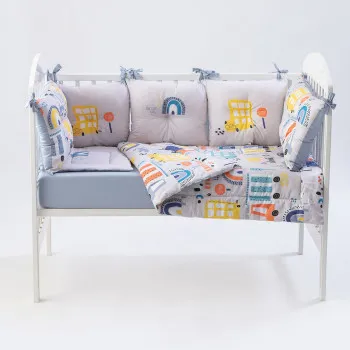 Stefan punjena posteljina Big city, 60x120cm 