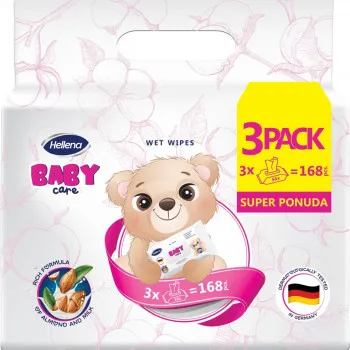 Hellena baby care vlažne maramice 3x56kom 
