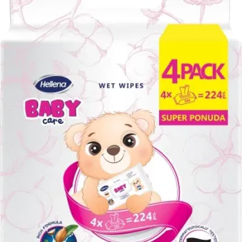 Hellena baby care vlažne maramice 4x56kom 