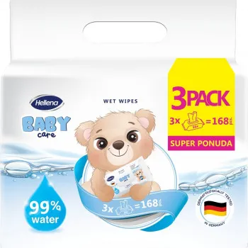 Hellena baby care vlažne maramice aqua pack3x56kom 