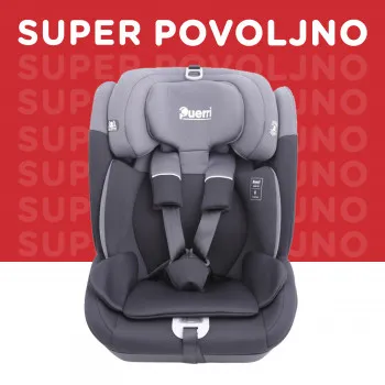 Puerri auto sedište MaxSafe (76-150cm), black/grey 