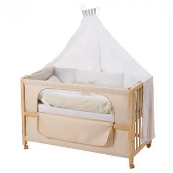 Roba Kids drv krev postelj. i baldahin 60x120 cm 