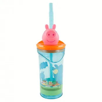 Stor flašica sa 3D figurom 360ml, Peppa Pig 