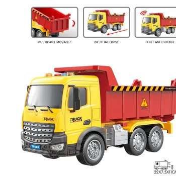 Magzy Wheels kiper žuti 1:18 