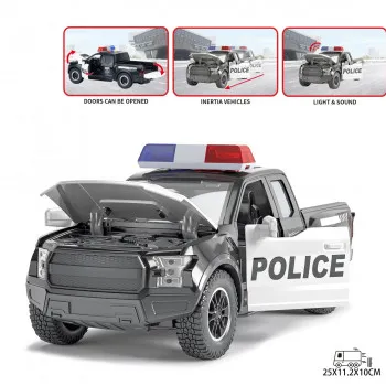Magzy Wheels policijski džip crni 1:16 