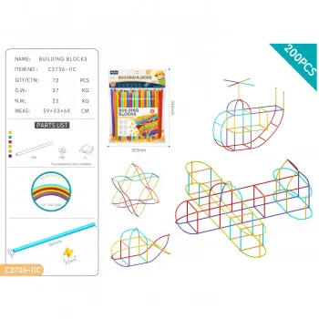 HK Mini konstruktor za slaganje, cevčice 