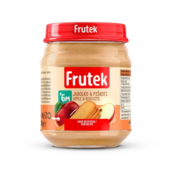 Frutek kašica jabuka i keks 120g 