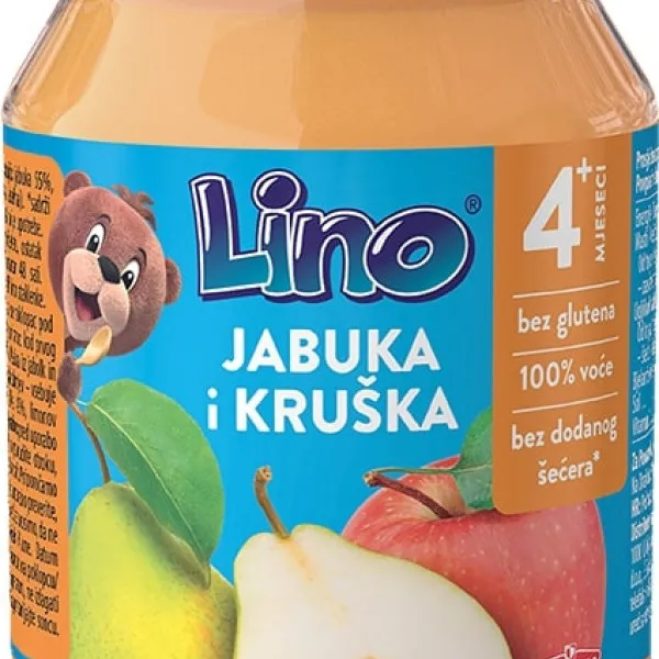 Lino kašica jabuka i kruška 190g 