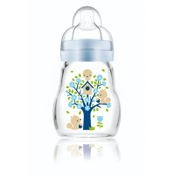 MAM staklena flašica silikon 170ml, 0m+