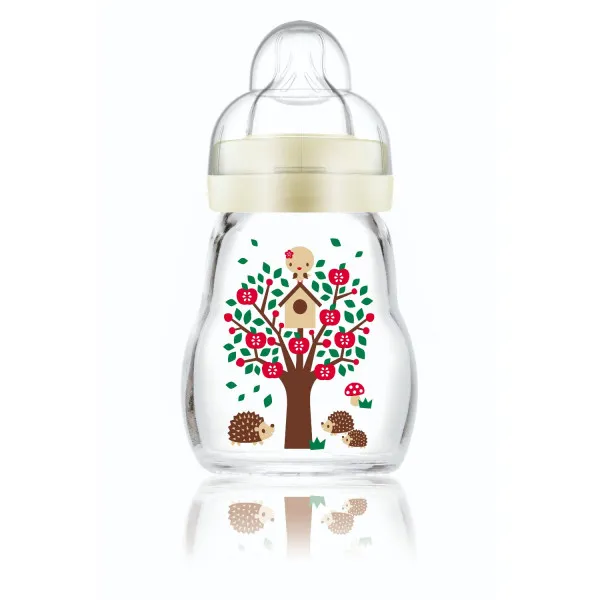 MAM staklena flašica silikon 170ml, 0m+