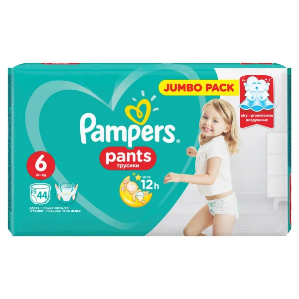 Pampers pants pelene JP 6 extra large 16+kg 44kom 