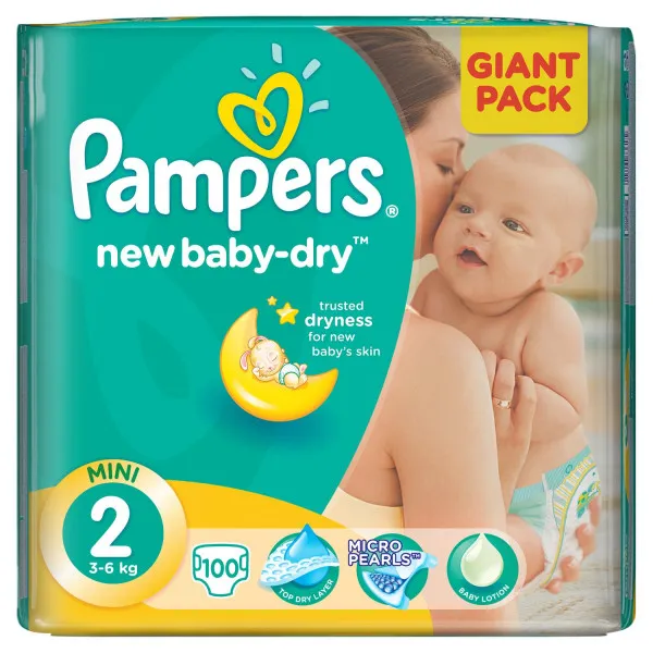 Pampers pelene active baby GP 2 mini 4-8kg 96 kom