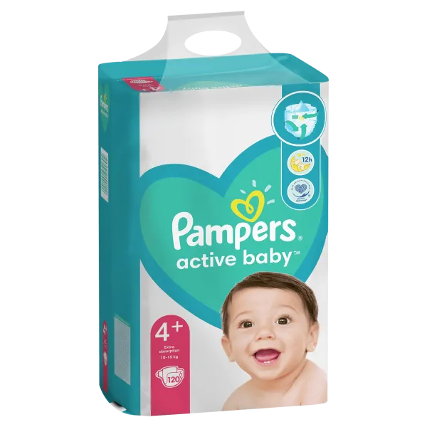 Pampers pelene MB 4+ maxi plus 10-15kg 120kom 