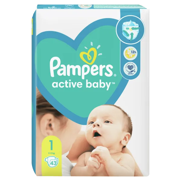 Pampers pelene VP 1 newborn 2-5kg 43kom 