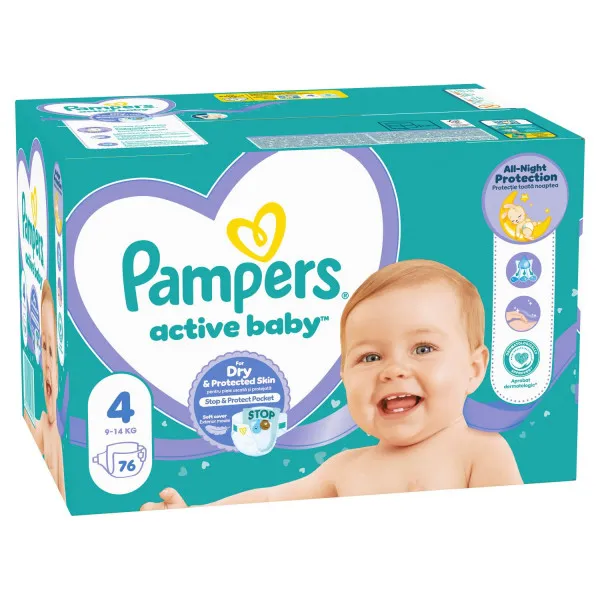 Pampers pelene GP 4 maxi 9-14kg 76kom 