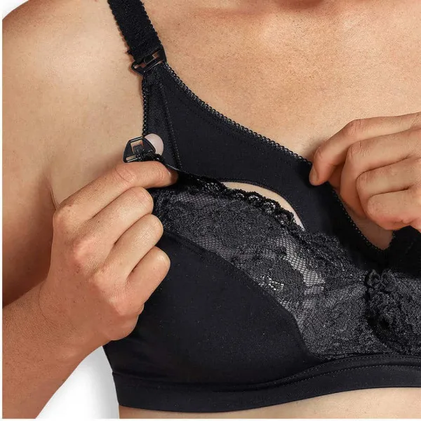 Carriwell Grudnjak za dojilje sa cipkom,boja-crna,velicina 1 