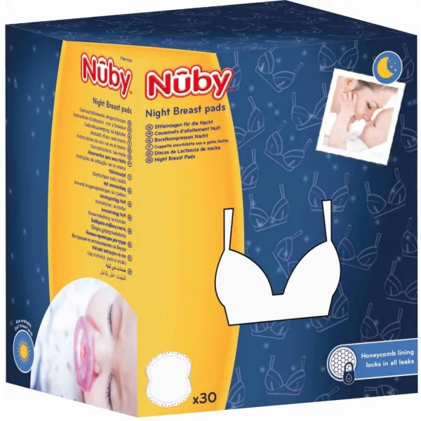 Nuby tupferi za grudi 30 komada, beli 