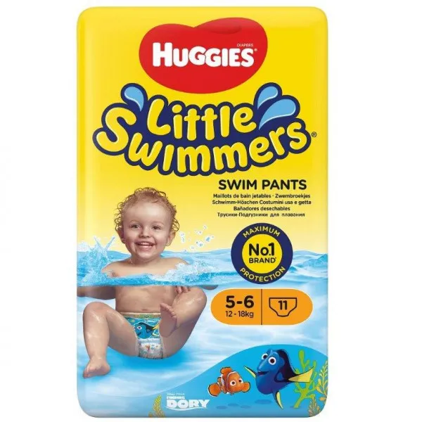 Huggies pelene za kupanje 5-6, 12-18kg, 11 kom