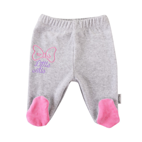 Lill&Pippo bebi pantalone 385-N devojčice,pliš,sa stopicama,56(0M+)
