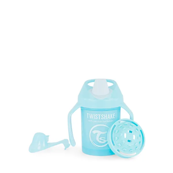 TS čaša sa ručkom Mini Cup 230ml 4m+ pastelna plava 