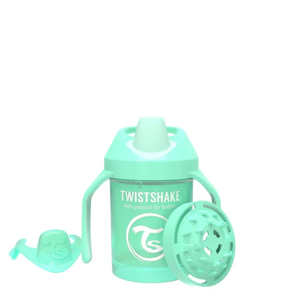 TS čaša sa ručkom Mini Cup 230ml 4m+ pastelna zelena