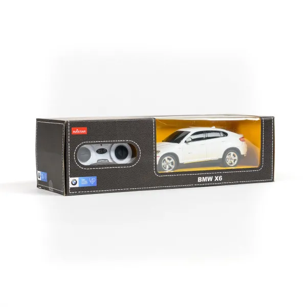 Rastar igračka RC automobil BMW X6 1:24 -crv, bel 