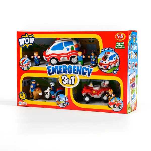 Wow igračka set 3 u 1 Emergency Rescue 