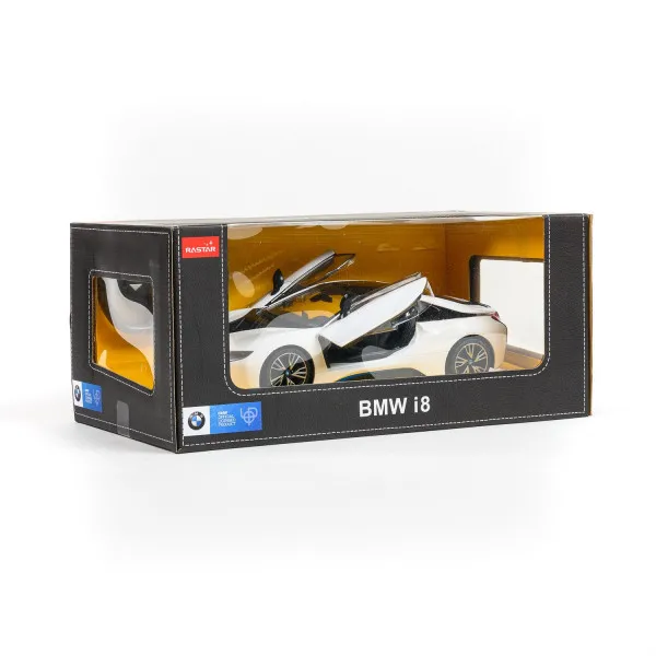 Rastar RC BMW i8 1:14 - bijel, crn