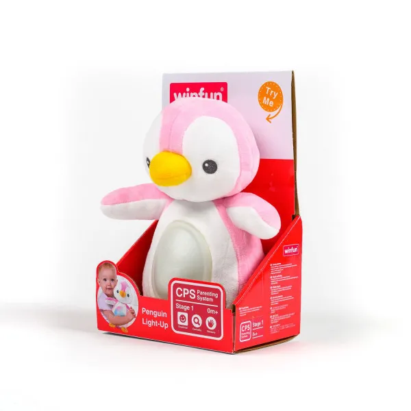 Win Fun igračka svijetleći pingvin roze 