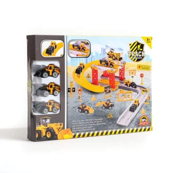 HK Mini igračka parking set građevinci