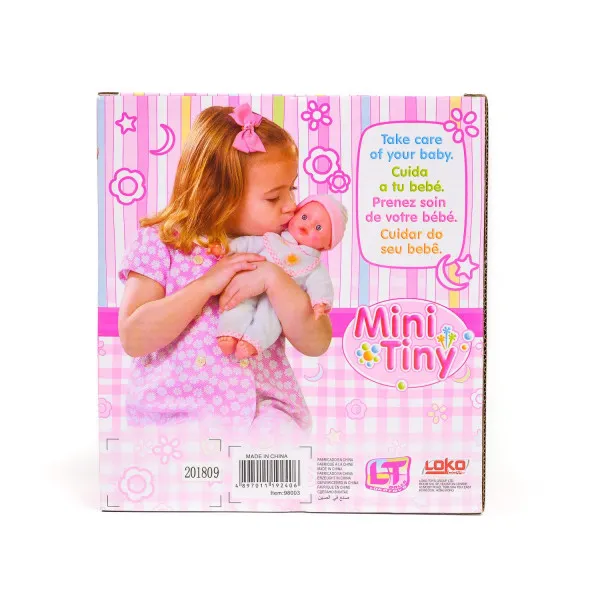 Loko toys, lutka beba, mini sa mašnicom, 20 cm