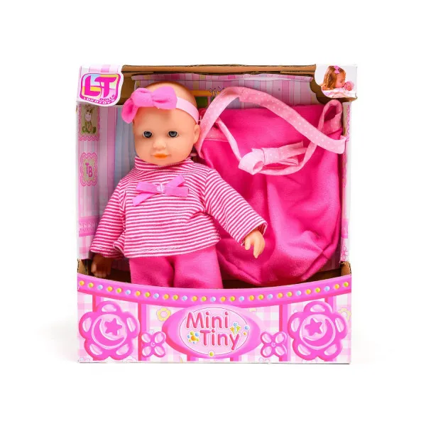 Loko toys, lutka beba, mini sa mašnicom, 20 cm