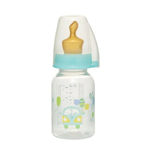 Nip PP flašica Family Unisex 125 ml sa kaučuk cuclom za čaj 0-6m 