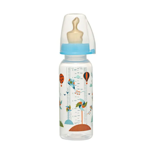 Nip PP flašica Family Boy 250 ml sa kaučuk cuclom za mlijeko 6+