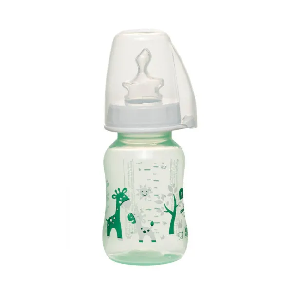 Nip PP flašica Trendy Unisex 125 ml sa silikonskom cuclom za čaj 0-6