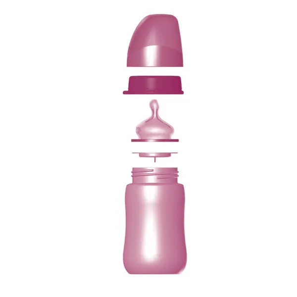 Nip flašica sa širokim otvorom Trendy Girl 260ml, silikonska cucla, 0m