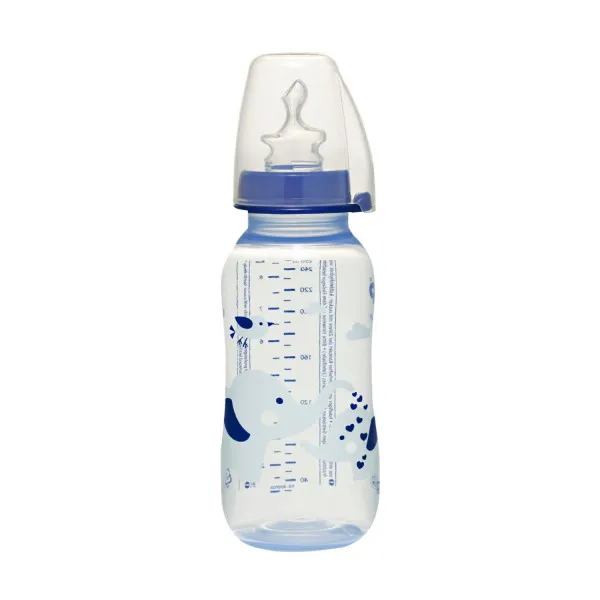Nip pp flašica Trendy Boy 250 ml sa silikonskom cuclom za mlijeko 0-6