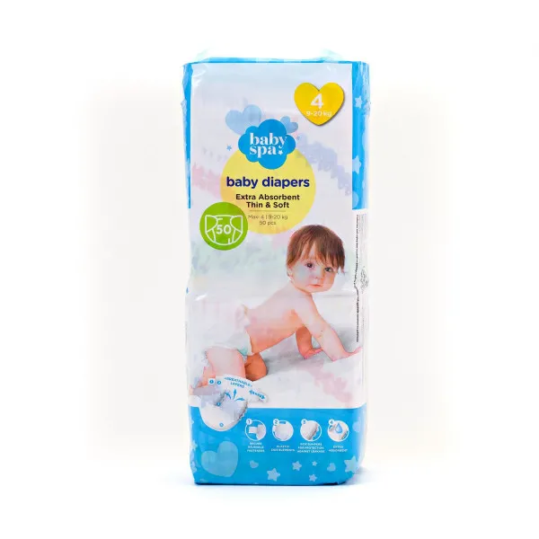 Baby spa pelene 4 maxi 9-20kg 50kom 