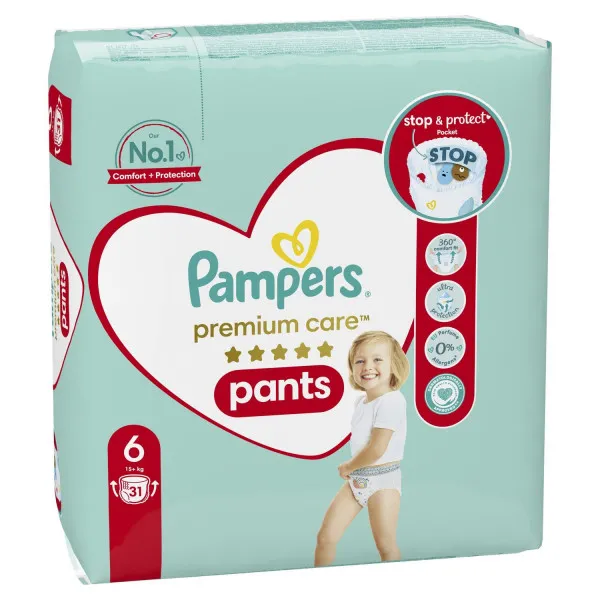 Pampers pants premium VP 6 extra large 15+kg 31kom 